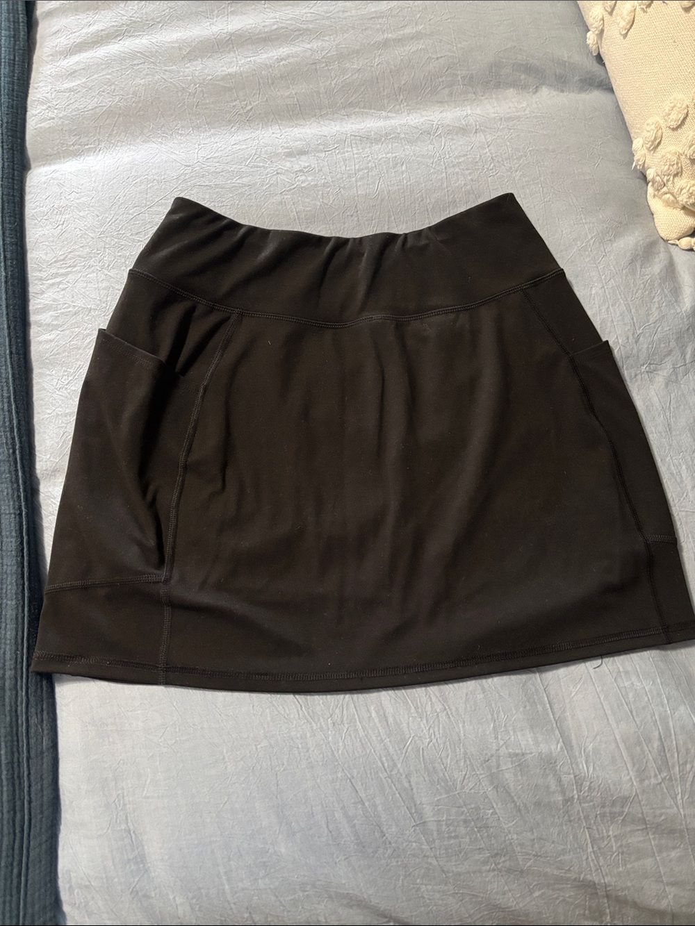 Black Active Mini Skirt with Pockets